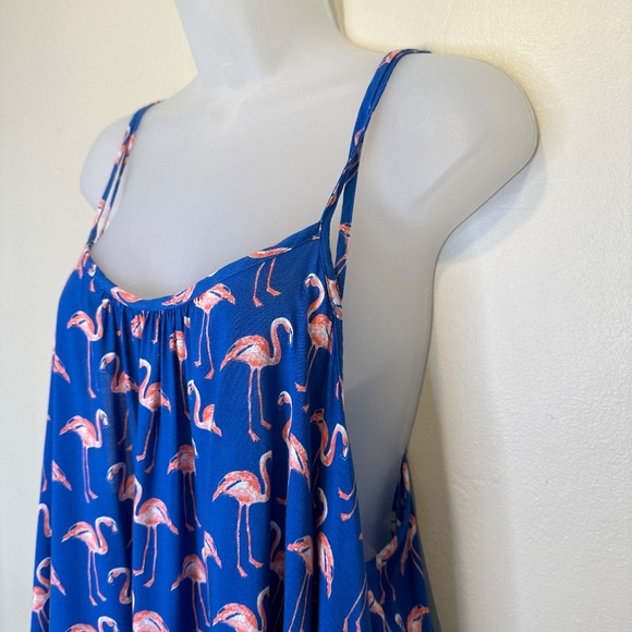 M&S Collection | Novelty Flamingo Pattern Beach Swim Coverup Summer Midi Dress - Picture 6 of 16